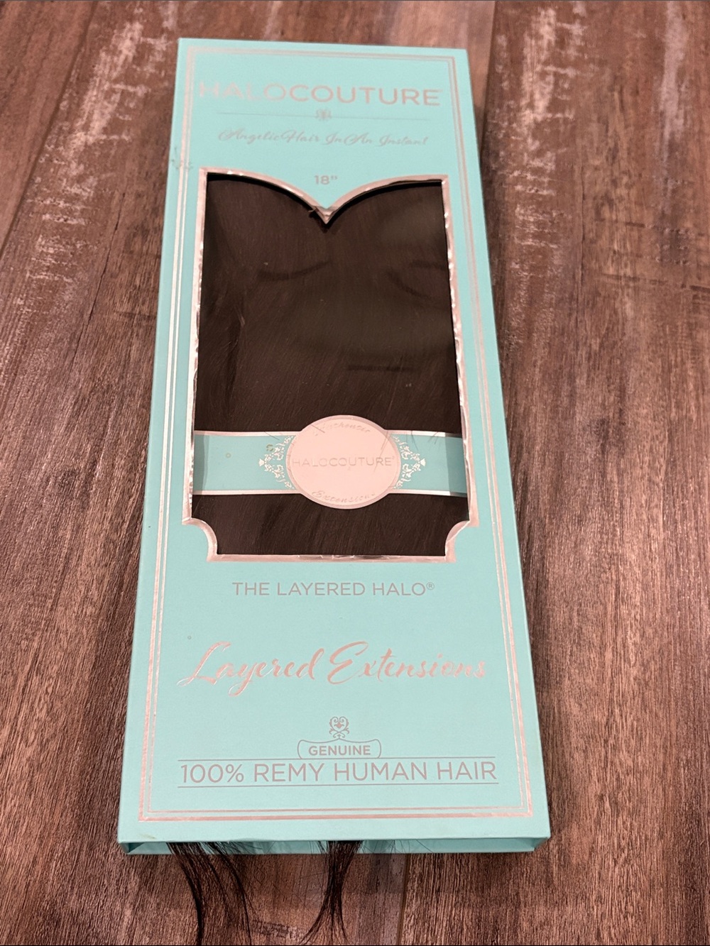 Halo couture 18” layered 1-B halo hair extensions